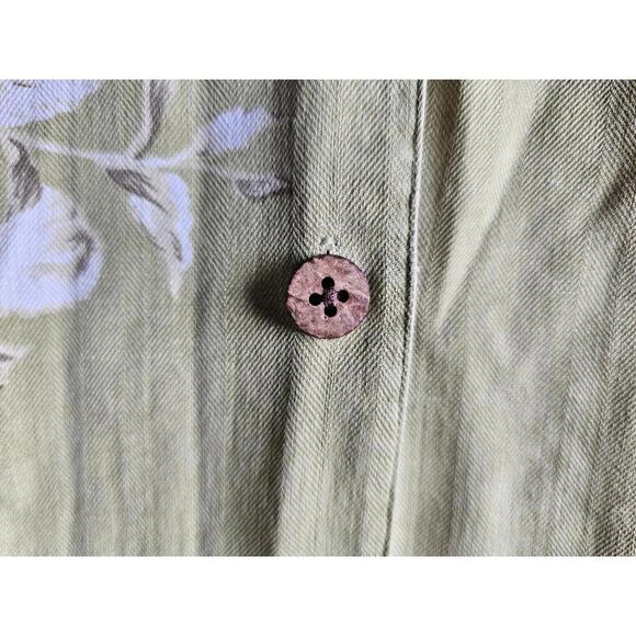 Island Republic Tropical Button Up Short Sleeve Silk Shirt Size Large Silknosic - Picture 9 of 15